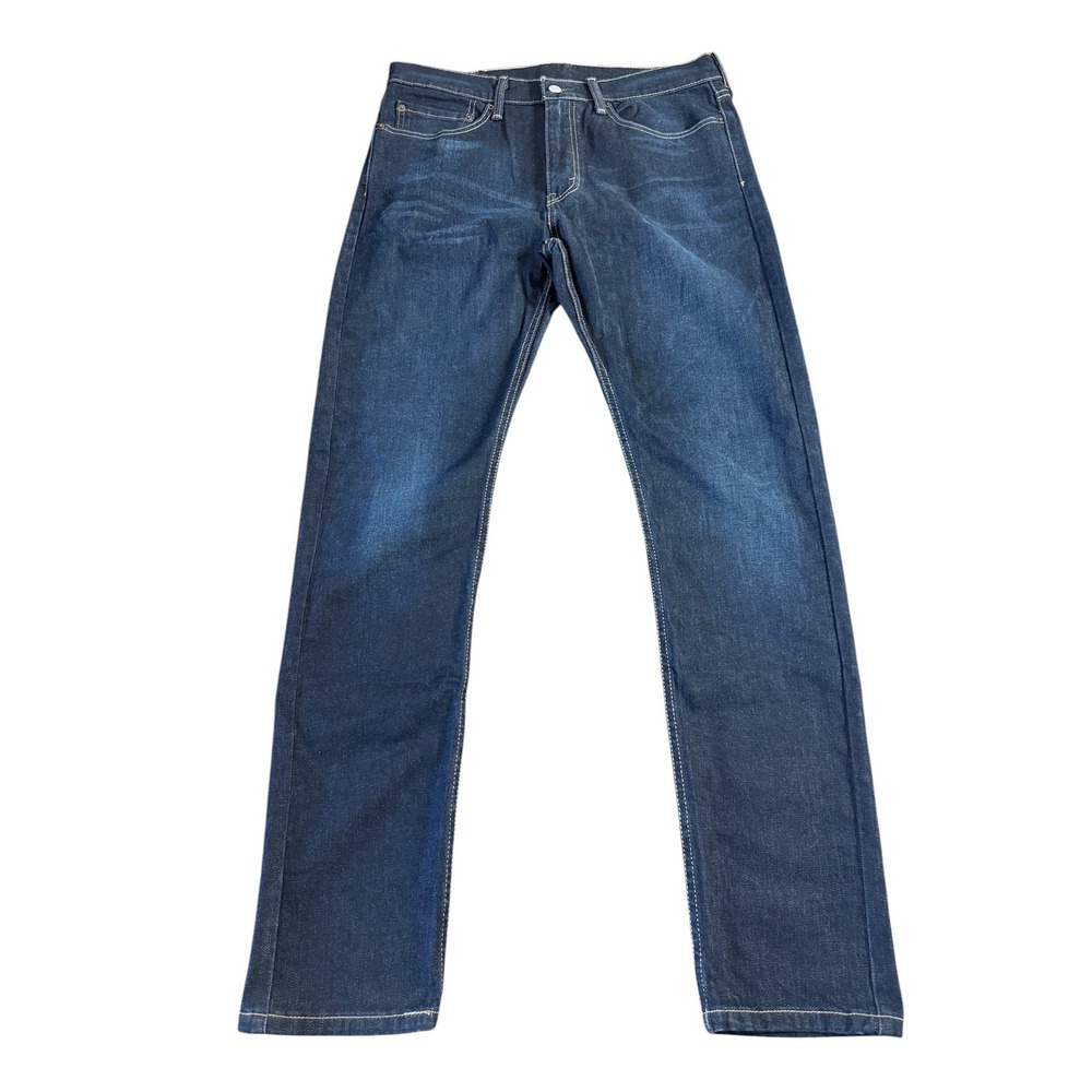 Levis 510 Slim Fit Jeans Mens 34x34 Dark Wash Indigo Blue Denim Cotton Classic